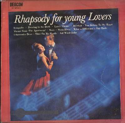DISQUE VINYLE 33T / SYMPATHY / DANCING IN THE DARK / LARA'S THEME / STARDUST / YOU BELONG TO MY HEART / THEME FROM 'THE APARTMENT'