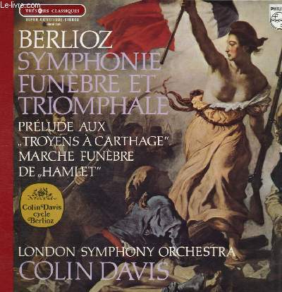 DISQUE VINYLE 33TLONDON SYMPHONY ORCHESTRA. HECTOR BERLIOZ. FACE 1: PRELUDE AUX 