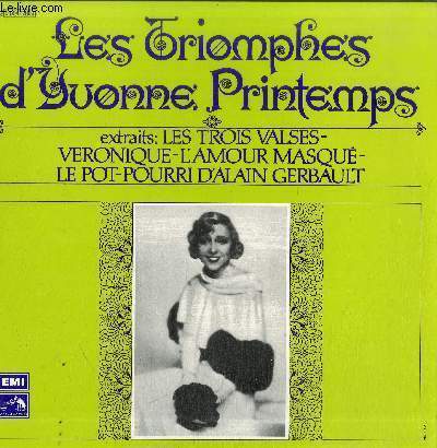 DISQUE VINYLE 33TLES TRIOMPHE D'YVONNE PRINTEMPS