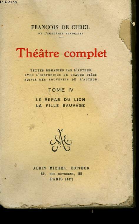 THEATRE COMPLET. TOME 4.