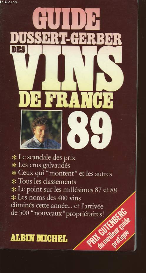 GUIDE DES VINS DE FRANCE 1989.