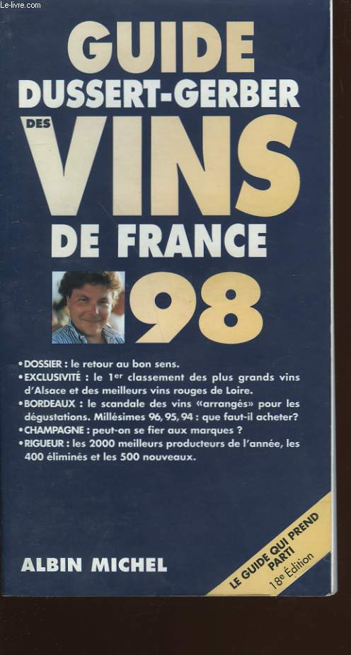 GUIDE DES VINS DE FRANCE 1998.