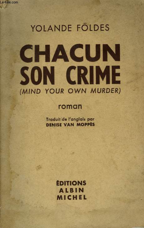 CHACUN SON CRIME.