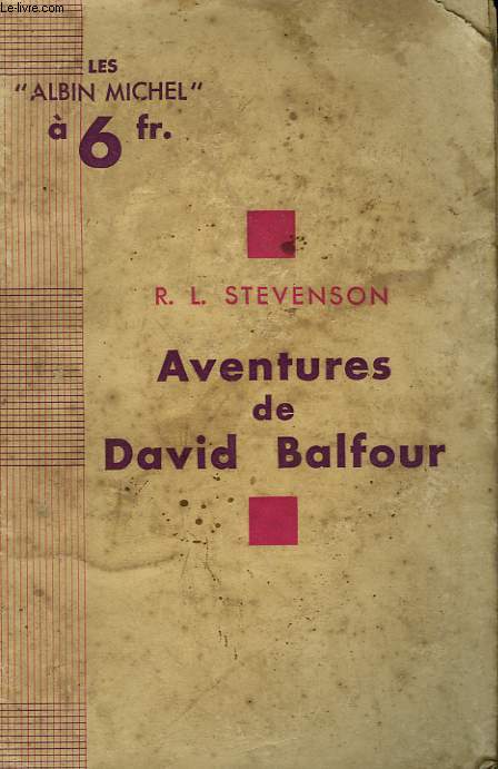 LES AVENTURES DE DAVID BALFOUR.