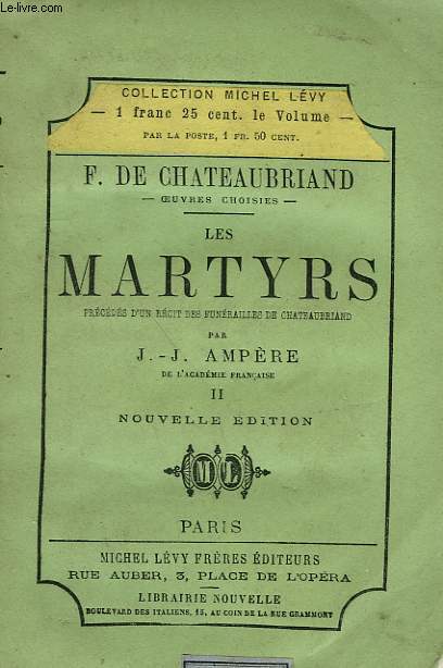 LES MARTYRS. TOME 2.