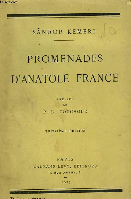 PROMENADES D'ANATOLE FRANCE.
