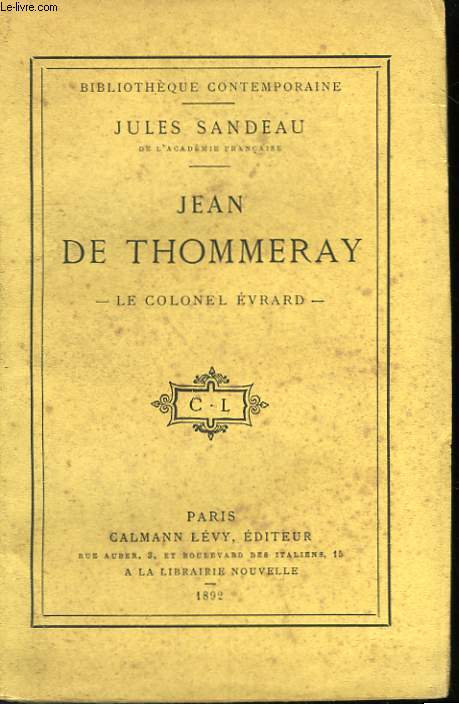 JEAN DE THOMMERAY.
