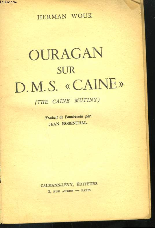 OURAGAN SUR D.M.S. CAINE.