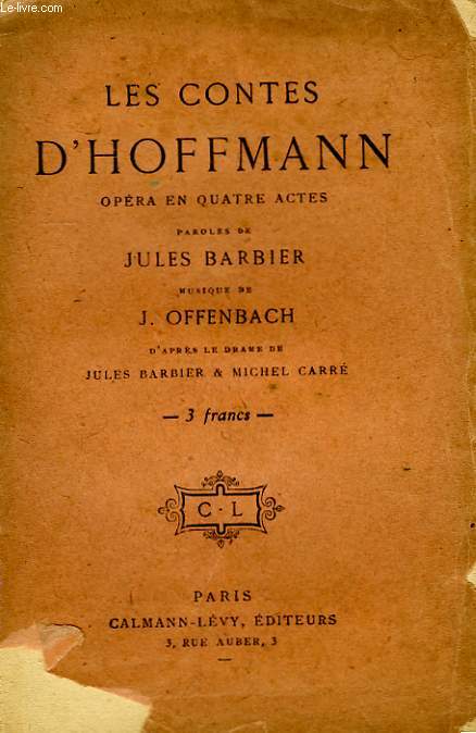 LES CONTES D'HOFFMANN.