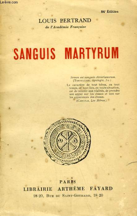 SANGUIS MARTYRUM.
