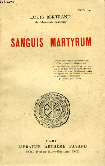 SANGUIS MARTYRUM.