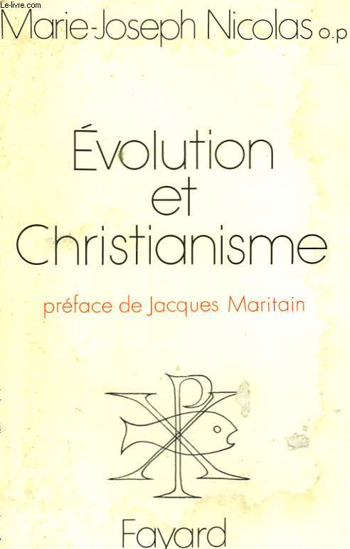 EVOLUTION ET CHRISTIANISME.
