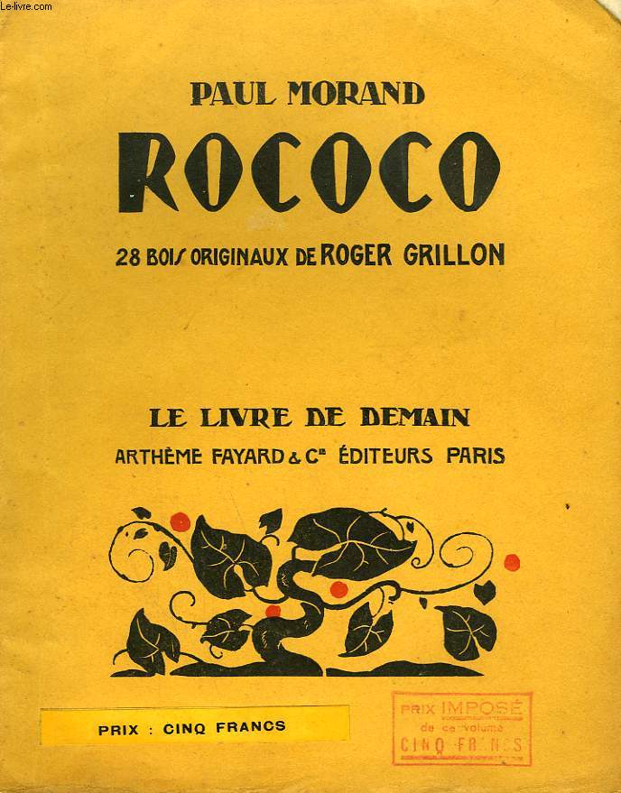 ROCOCO. 28 BOIS DE ROGER GRILLON. LE LIVRE DE DEMAIN N 147.