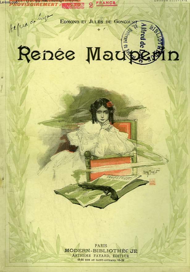 RENEE MAUPERIN. COLLECTION MODERN BIBLIOTHEQUE.