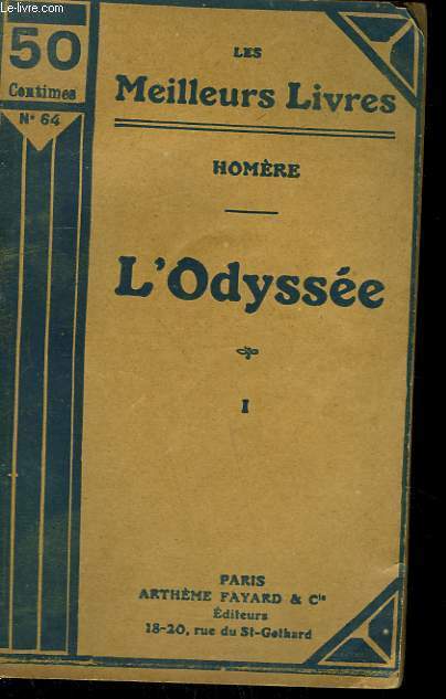 L'ODYSSEE TOME 1. COLLECTION : LES MEILLEURS LIVRES N64.