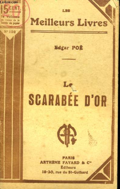 LE SCARABEE D'OR. COLLECTION : LES MEILLEURS LIVRES N 139.