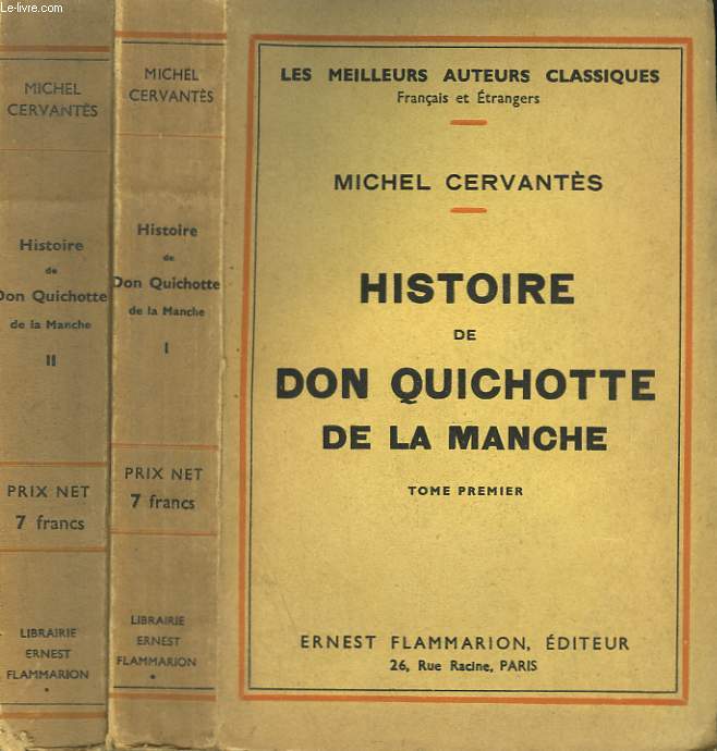 HISTOIRE DE DON QUICHOTTE DE LA MANCHE. EN 2 TOMES.