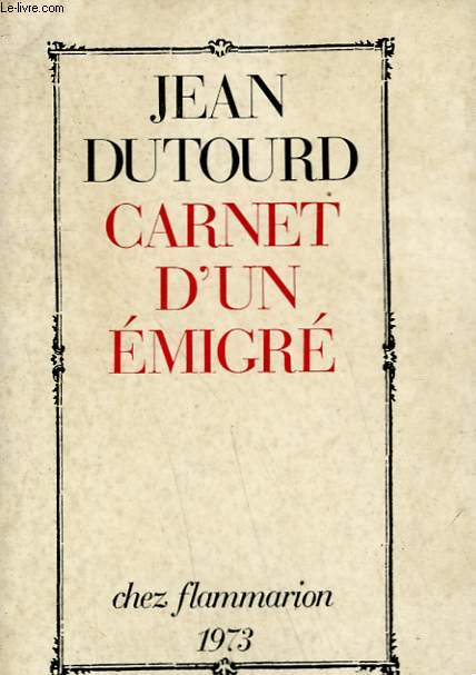 CARNET D'UN EMIGRE.