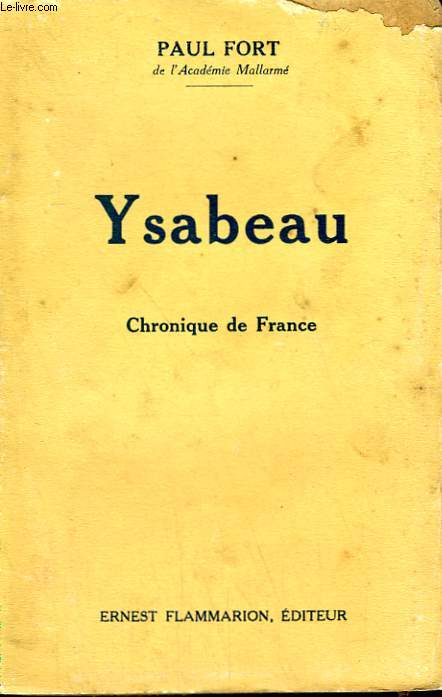YSABEAU. CHRONIQUE DE FRANCE.