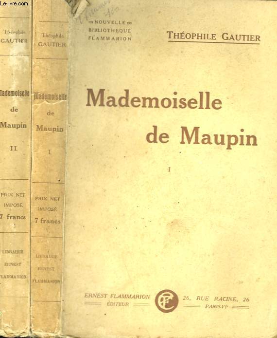 MADEMOISELLE DE MAUPIN. EN 2 TOMES.