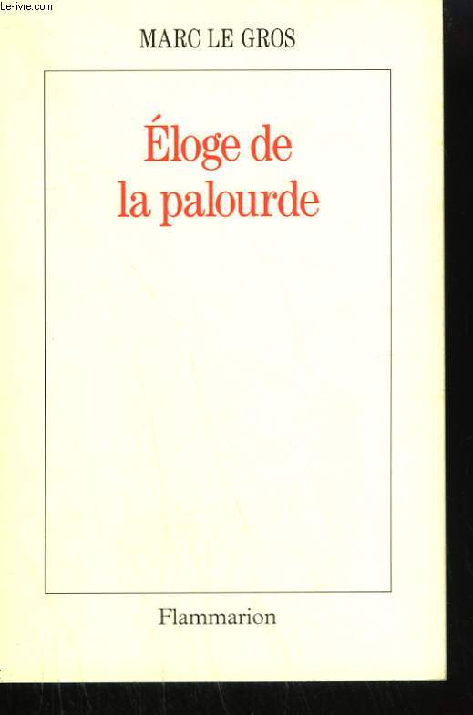 ELOGE DE LA PALOURDE.