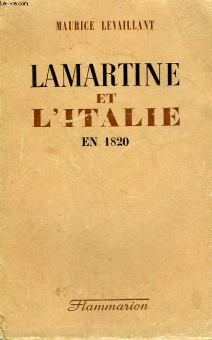 LAMARTINE ET L'ITALIE EN 1820.