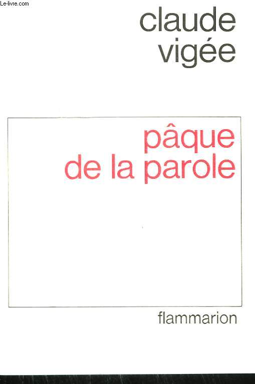 PAQUE DE LA PAROLE.