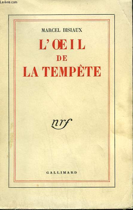L'OEIL DE LA TEMPETE.
