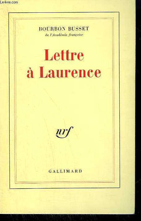 LETTRE A LAURENCE.