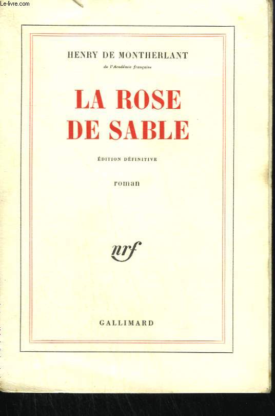 LA ROSE DE SABLE.
