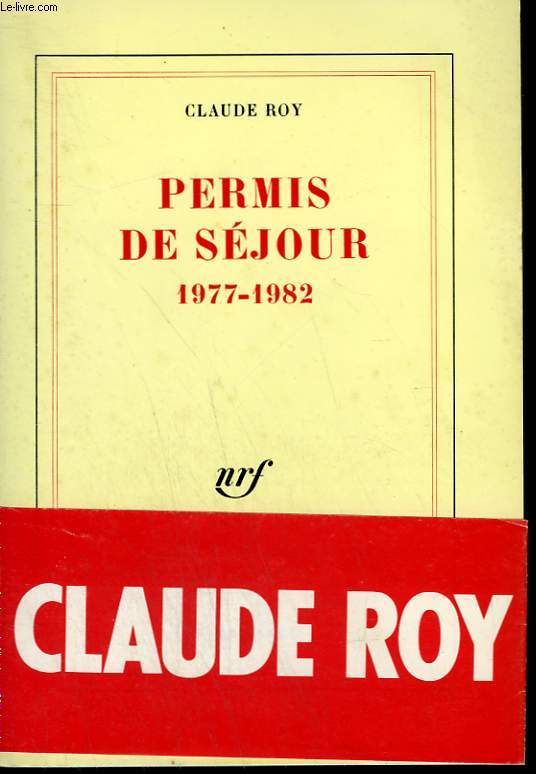 PERMIS DE SEJOUR. 1977-1982.
