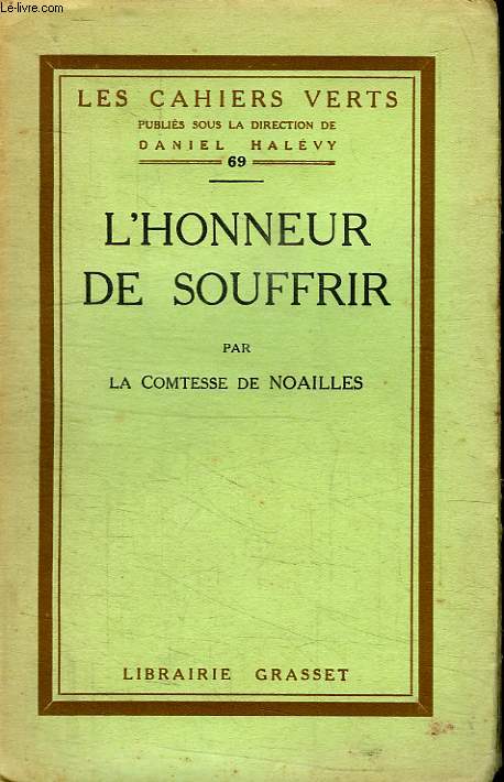 L HONNEUR DE SOUFFRIR.