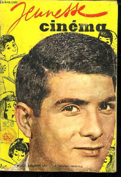 JEUNESSE CINEMA N 24. NOVEMBRE 1959. SOMMAIRE: CHARLES AZNAVOUR. SACHA DISTEL. KIRK DOUGLAS...
