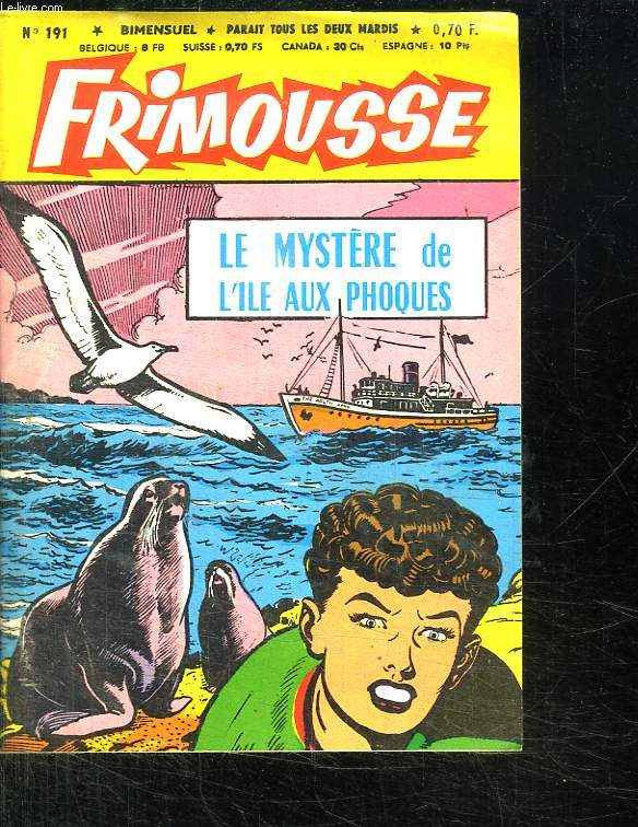 FRIMOUSSE N 191. LE MYSTERE DE L ILE AUX PHOQUES.