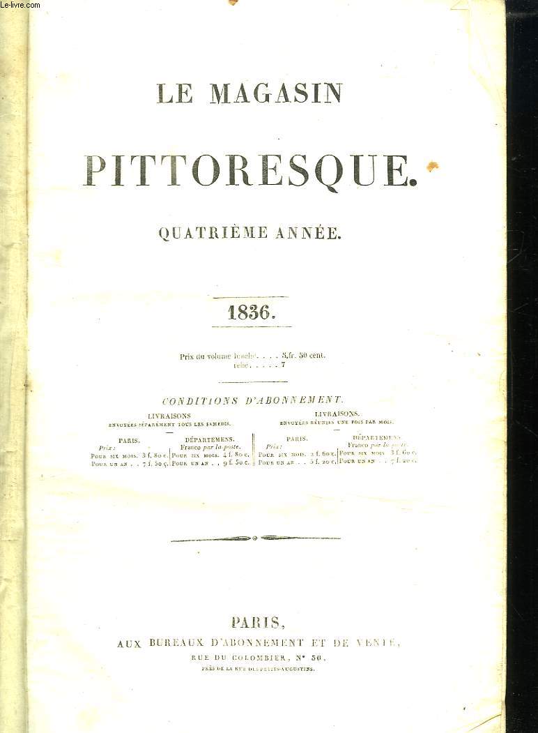 LE MAGASIN PITTORESQUE QUATRIEME ANNEE. 1836.