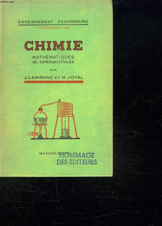 CHIMIE. CLASSES DE MATHEMATIQUES ET SCIENCES EXPERIMENTALES.