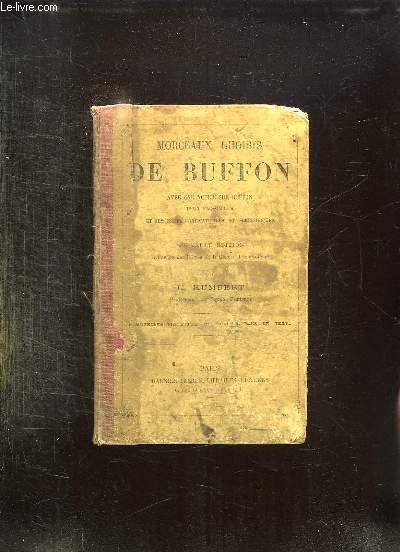 MORCEAUX CHOISIS DE BUFFON. NOUVELLE EDITION.