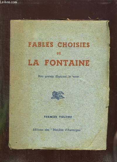 2 TOMES. FABLES CHOISIES DE LA FONTAINE.