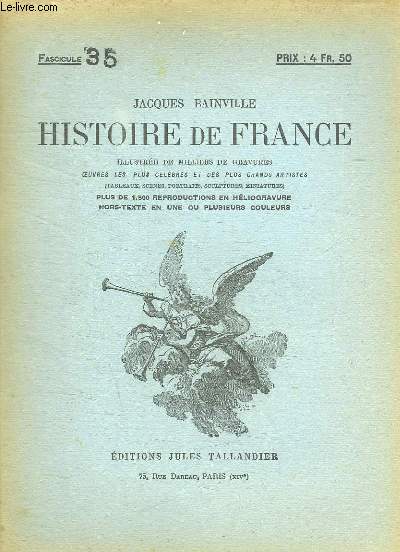 HISTOIRE DE FRANCE FASCICULE N 35.