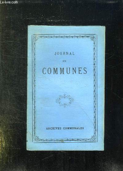 JOURNAL DES COMMUNES. TOME 48em.