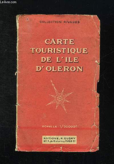 CARTE TOURISTIQUE DE L ILE D OLERON. 1/50000e.