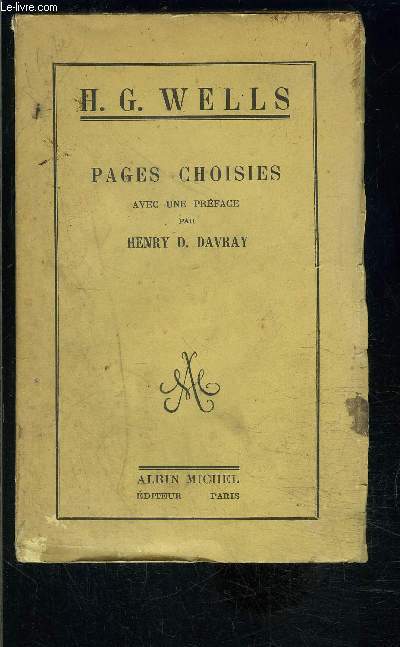 PAGES CHOISIES- ENVOI DE HENRY D. DAVRAY