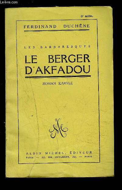 LE BERGER D AKFADOU- ROMAN KABYLE