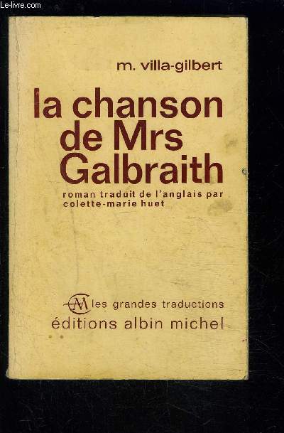 LA CHANSON DE Mrs GALBRAITH