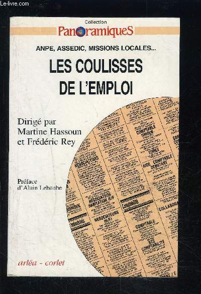 LES COULISSES DE L EMPLOI- COLLECTION PANORAMIQUES