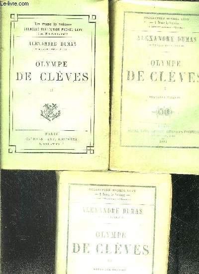 OLYMPE DE CLEVES- 3 TOMES EN 3 VOLUMES