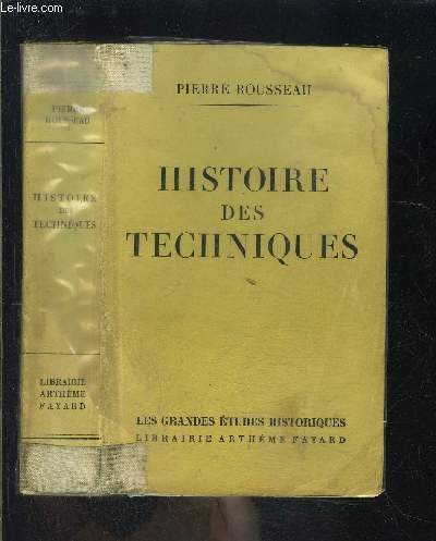 HISTOIRE DES TECHNIQUES