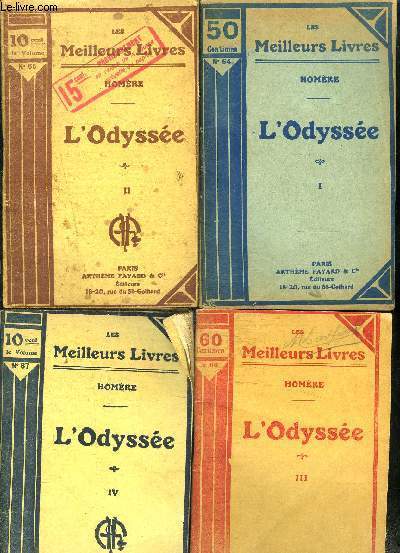 L ODYSEE- 4 TOMES EN 4 VOLUMES- 1  4