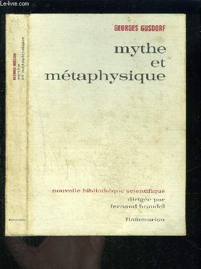 MYTHE ET METAPHYSIQUE- INTRODUCTION A LA PHILOSOPHIE