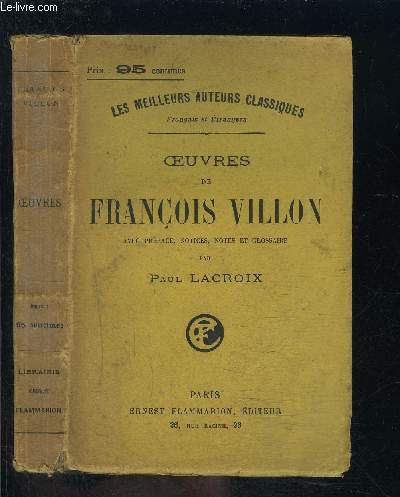 OEUVRES DE FRANCOIS VILLON